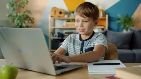 A person learning online