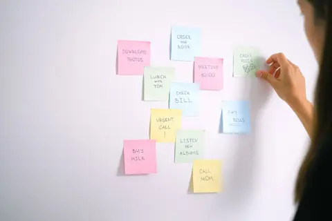 Sticky notes to-do list