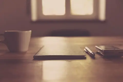 A minimalist desk